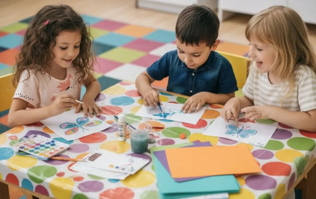 Estudiantes adultos en clase de inglés conversacional en Play and Learn Mallorca, academia de inglés en Marratxí